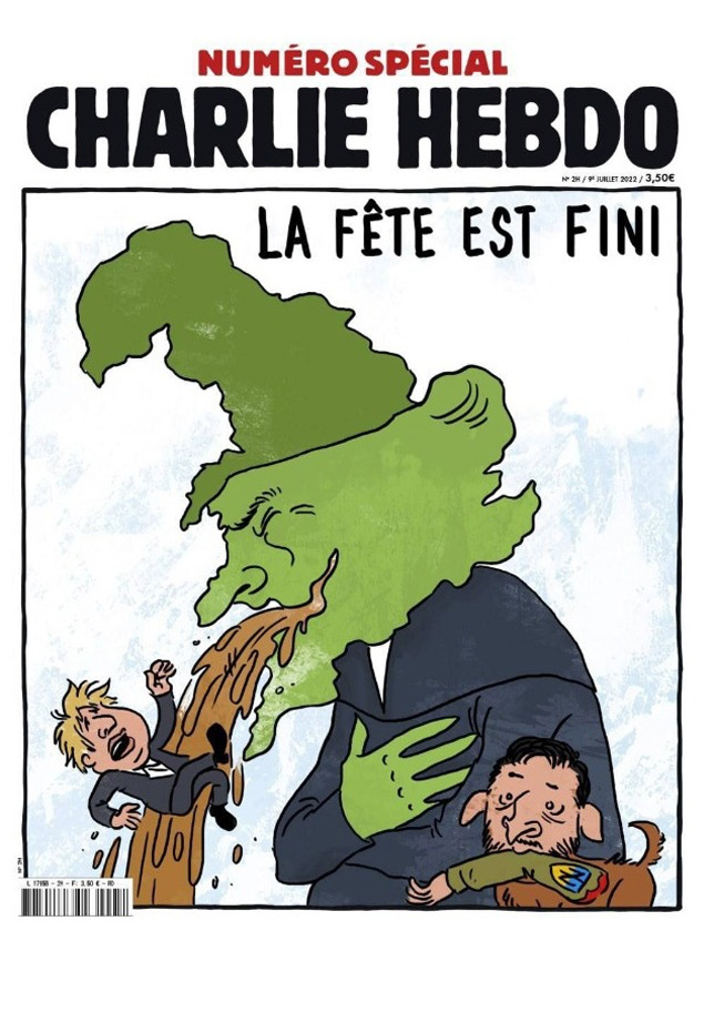 Поддельная обложка сатирического журнала Charlie Hebdo