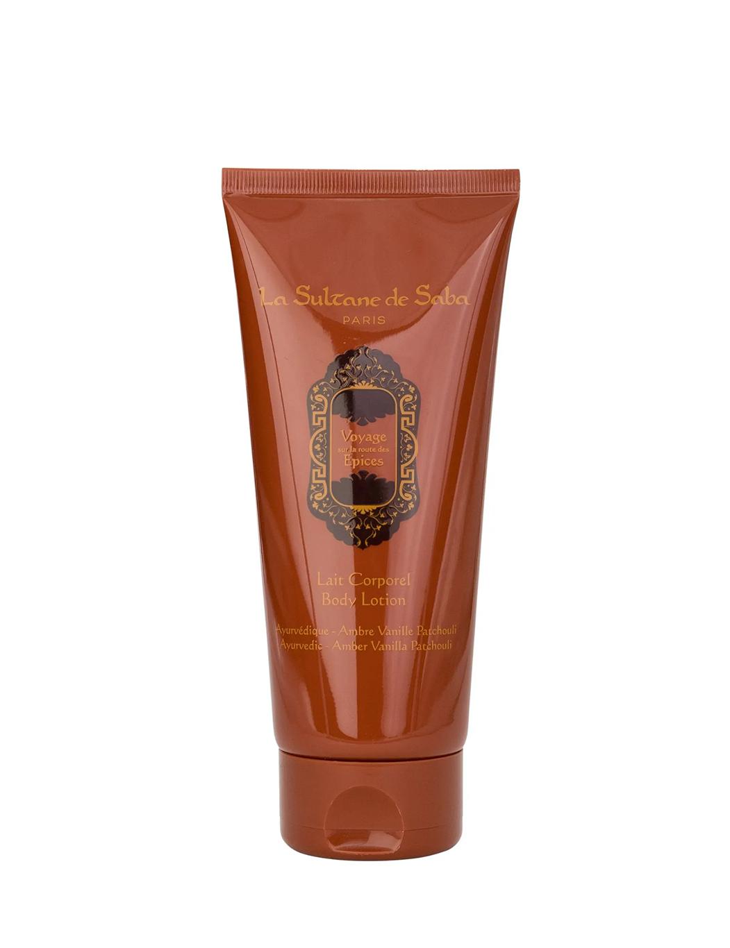 Питательный лосьон для тела с ароматом ванили и пачулей Ayurvedic-Amber Vanilla Patchouli Body Lotion, La Sultane de Saba