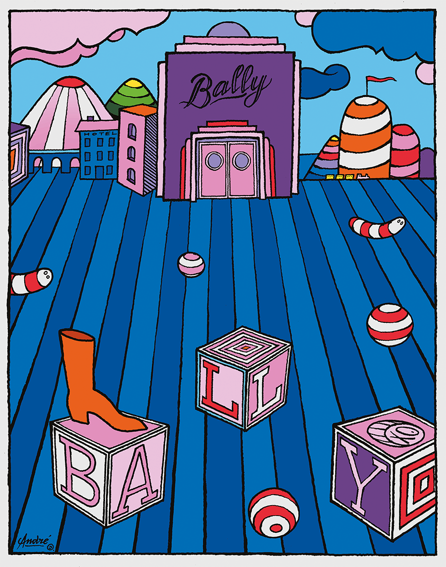 Рекламный постер для Bally