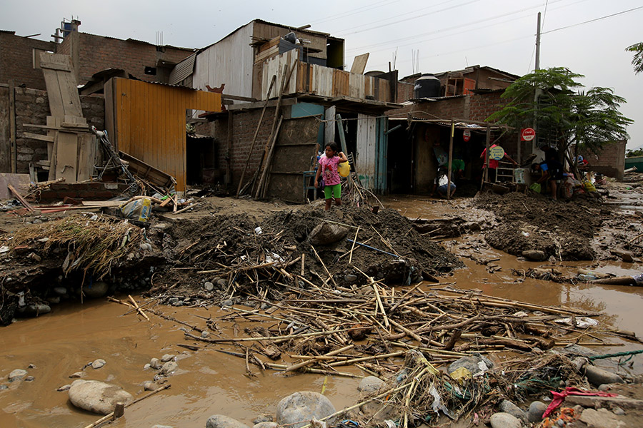Последствия наводнения в Перу


