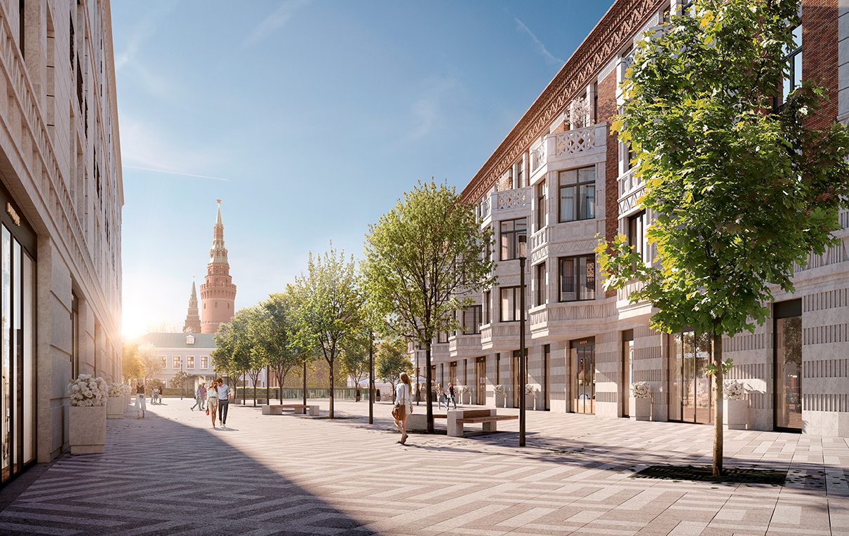 Каким будет новый клубный квартал с частными резиденциями напротив Кремля
