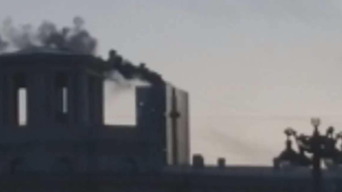 В небоскребе рядом с «Москва-Сити» произошел пожар
