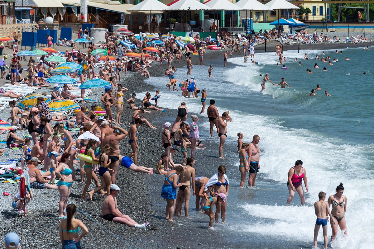 Пляж Алушты в наши дни