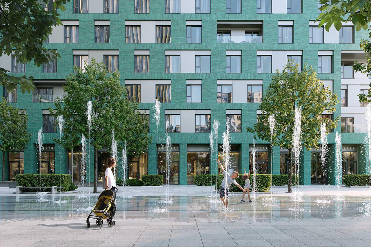 Благоустройство жилого комплекса бизнес+ класса STONE Rise

