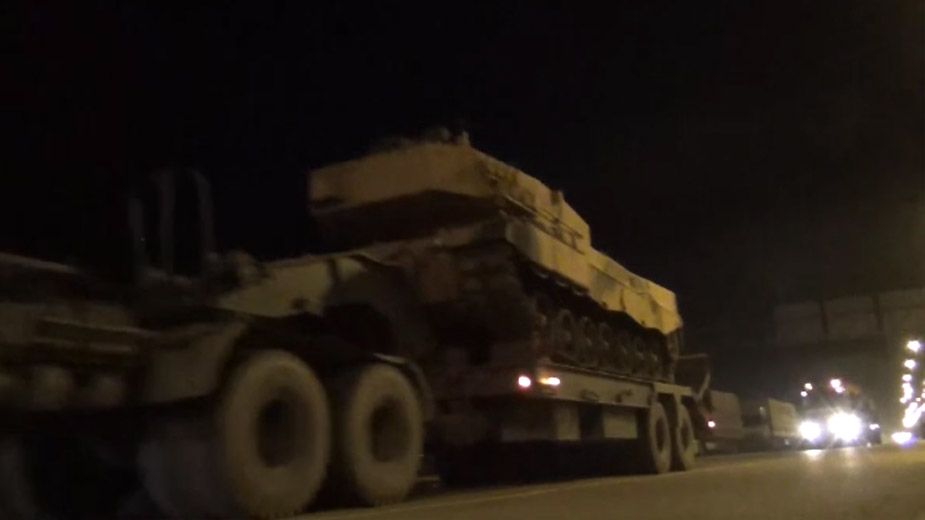 Переброска танков в приграничную турецкую провинцию Хатай