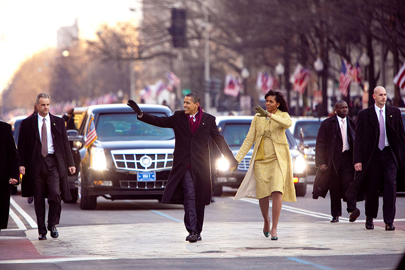Президент США Барак Обама&nbsp;и Мишель Обама,&nbsp;первая леди США в 2009&ndash;2017 годах