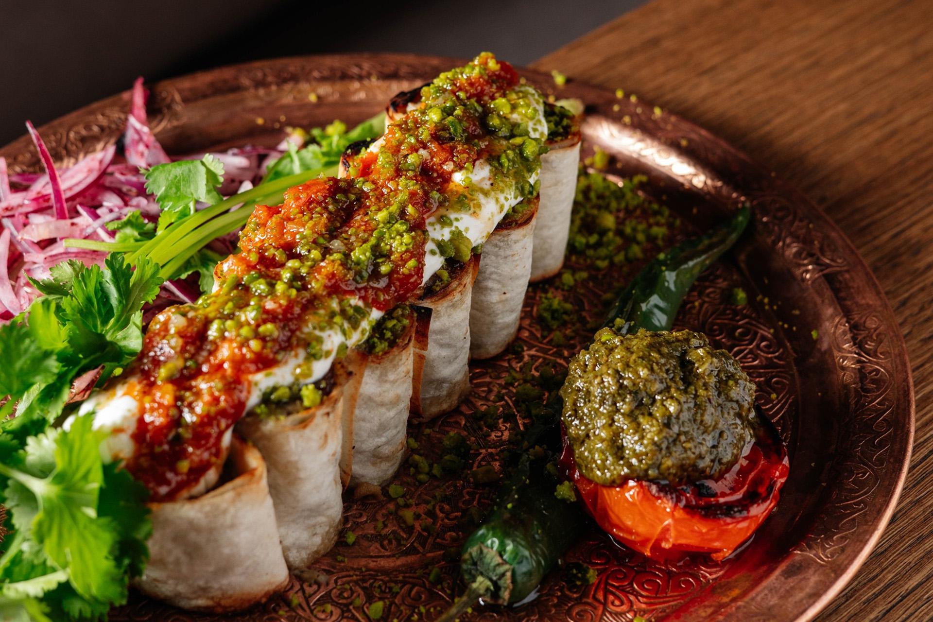 Дурум кебаб в ресторане Megobari