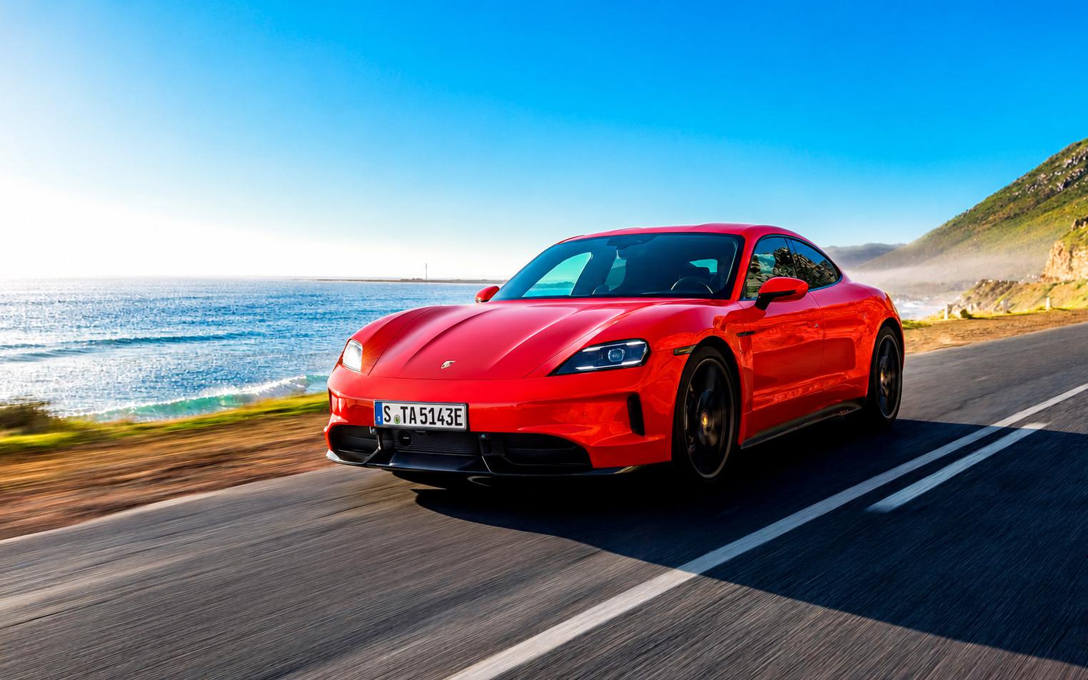 Porsche показал новый Taycan с имитацией механики и управлением голосом