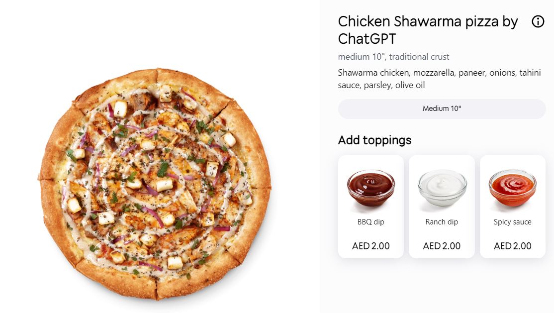 Новая пицца по рецепту ChatGPT