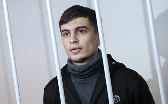 Аслан Байсултанов, подозреваемый в причастности к подготовке теракта в Москве, во время рассмотрения ходатайства об аресте в Лефортовском суде