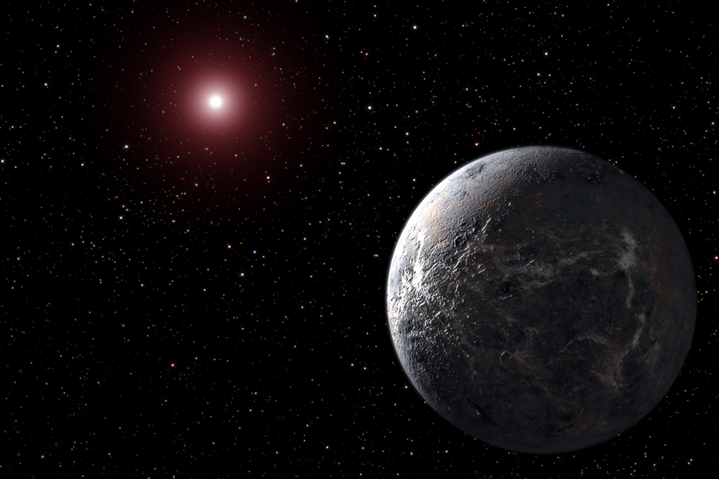 Экзопланета находится в созвездии Скорпиона у материнской звезды OGLE-2005-BLG-390L, самой удаленной от Солнца из всех известных планетных систем. Была обнаружена в 2006 году. Ее масса в пять раз превосходит массу Земли.
