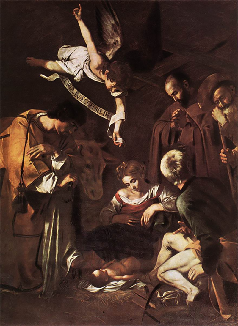 Караваджо,&nbsp;&laquo;Рождество со Святым Франциском и Святым Лаврентием&raquo;, 1609
