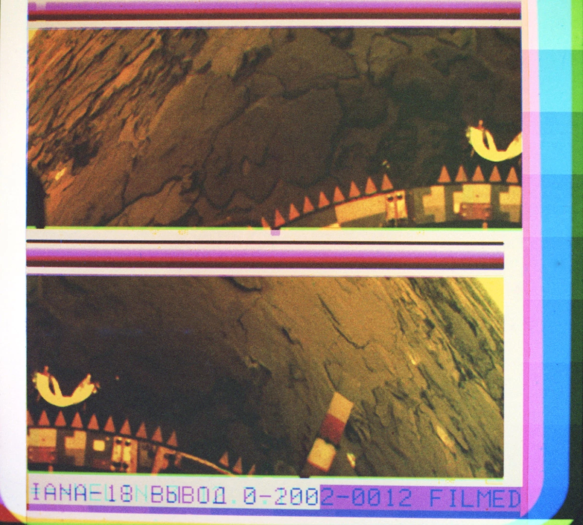 <p>Цветное панорамное изображение поверхности Венеры, переданное с борта спускаемого аппарата станции &laquo;Венера-14&raquo;</p>