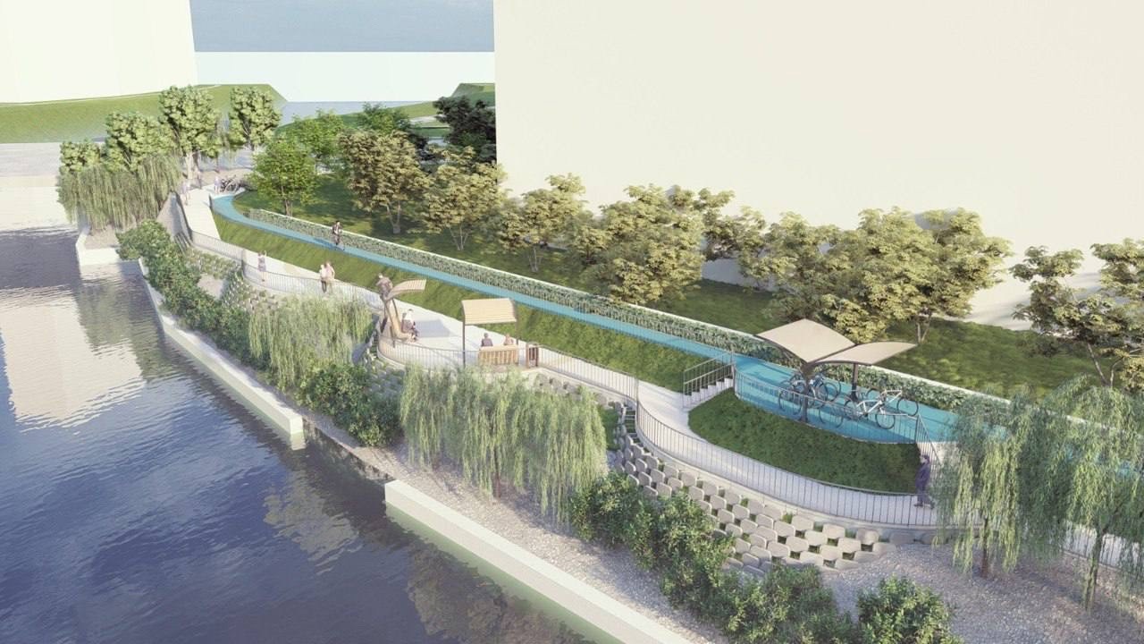 Проект строительства набережной реки Охты