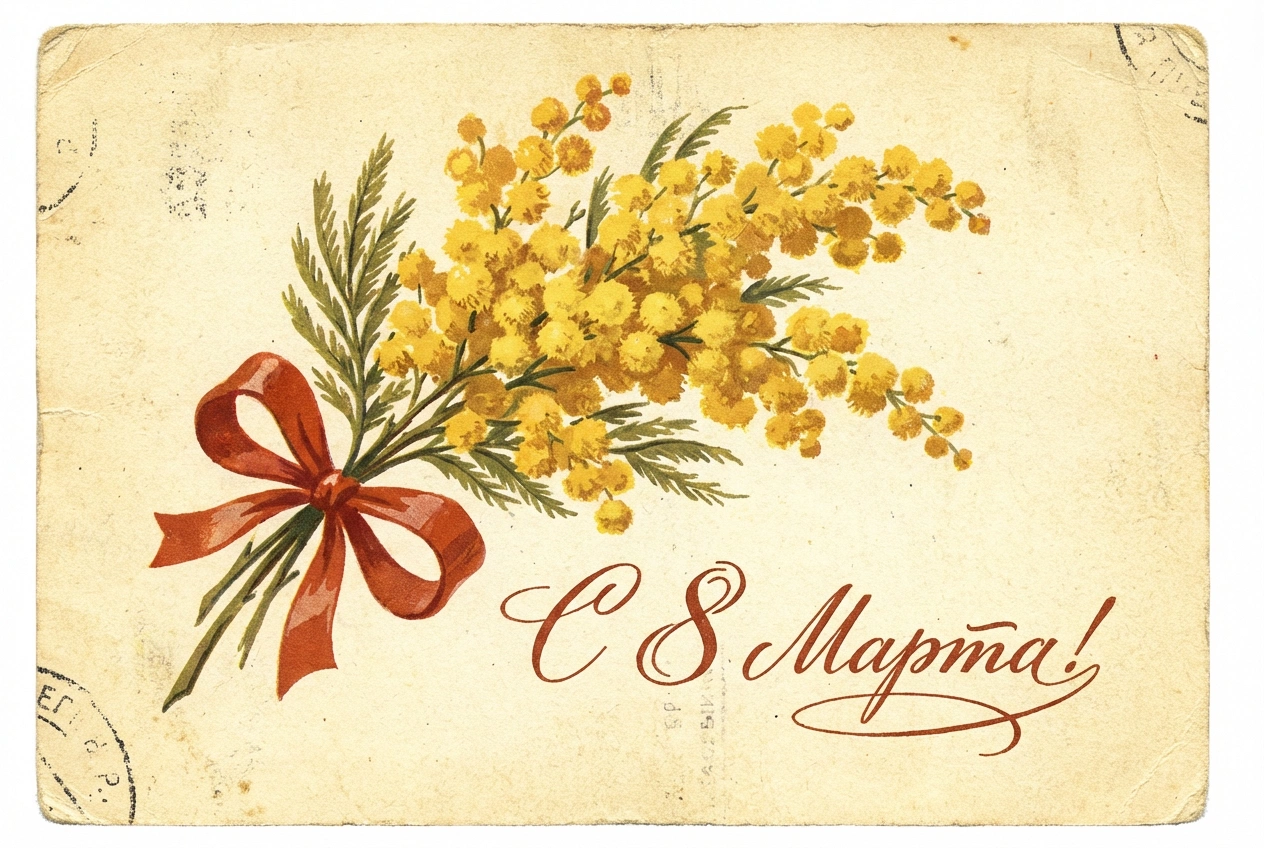 Открытки на 8 Марта: 20 вариантов для поздравления близких и знакомых