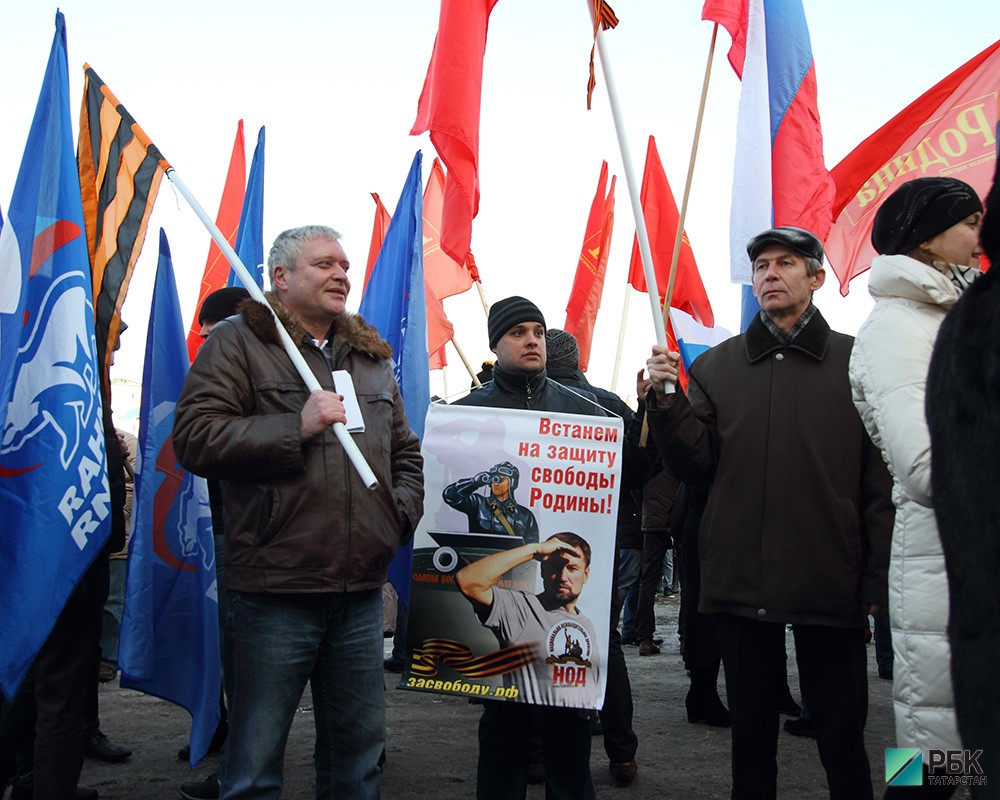 Митинг в поддержку Крыма.