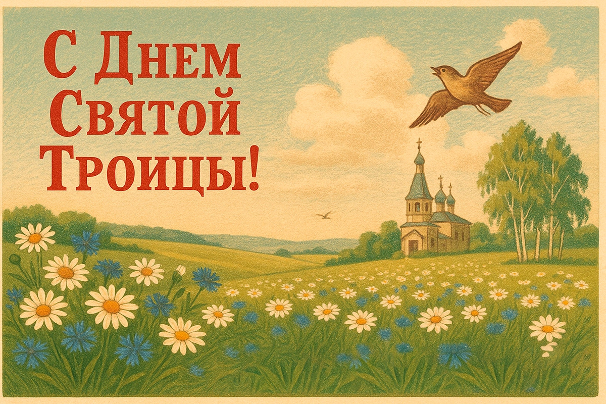 Открытки с Троицей. 30 красивых, старинных открыток со Святой Троицей