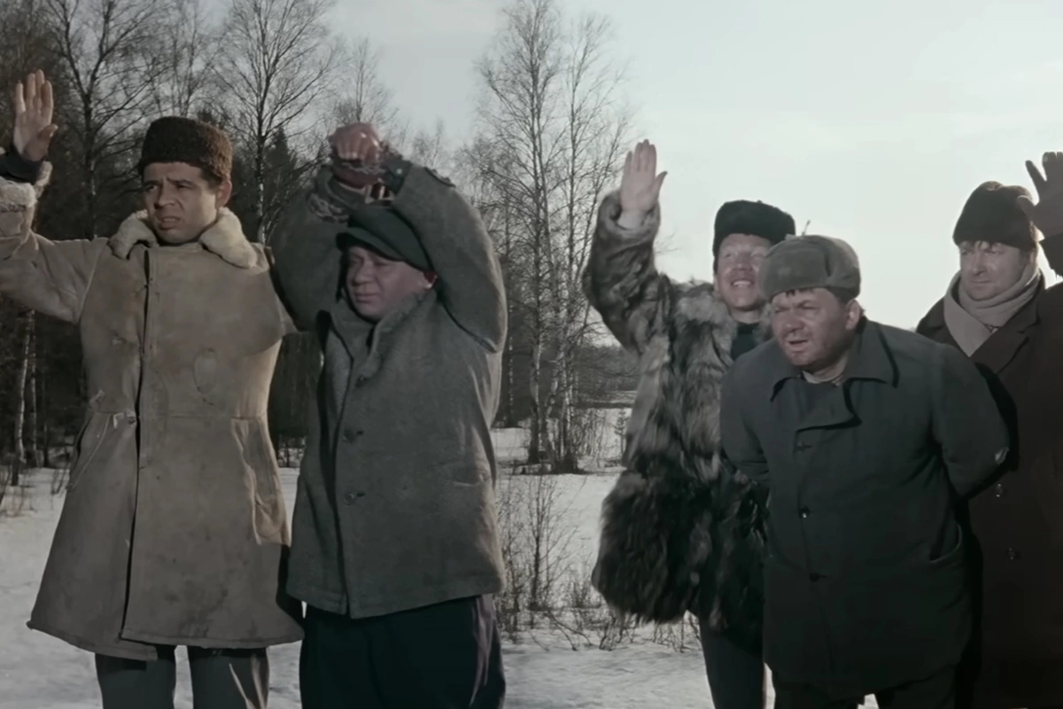 Кадр из фильма «Джентльмены удачи» режиссера Александра Серого