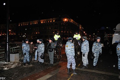 Центр Москвы в ожидании очередной акции националистов