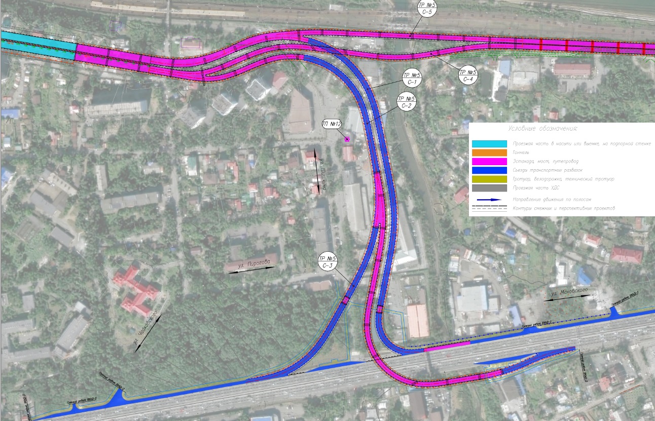 Транспортная развязка примыкание в районе ул. Шишкина