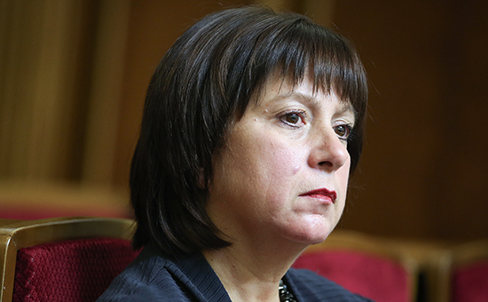 Министр финансов Украины Наталья Яресько на заседании Верховной рады Украины