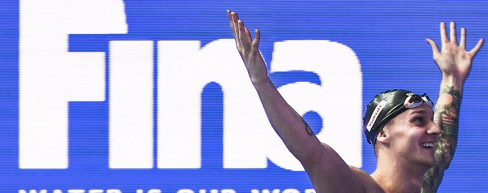 Американский пловец ​Калеб Дрессел на чемпионате мира 2019 года