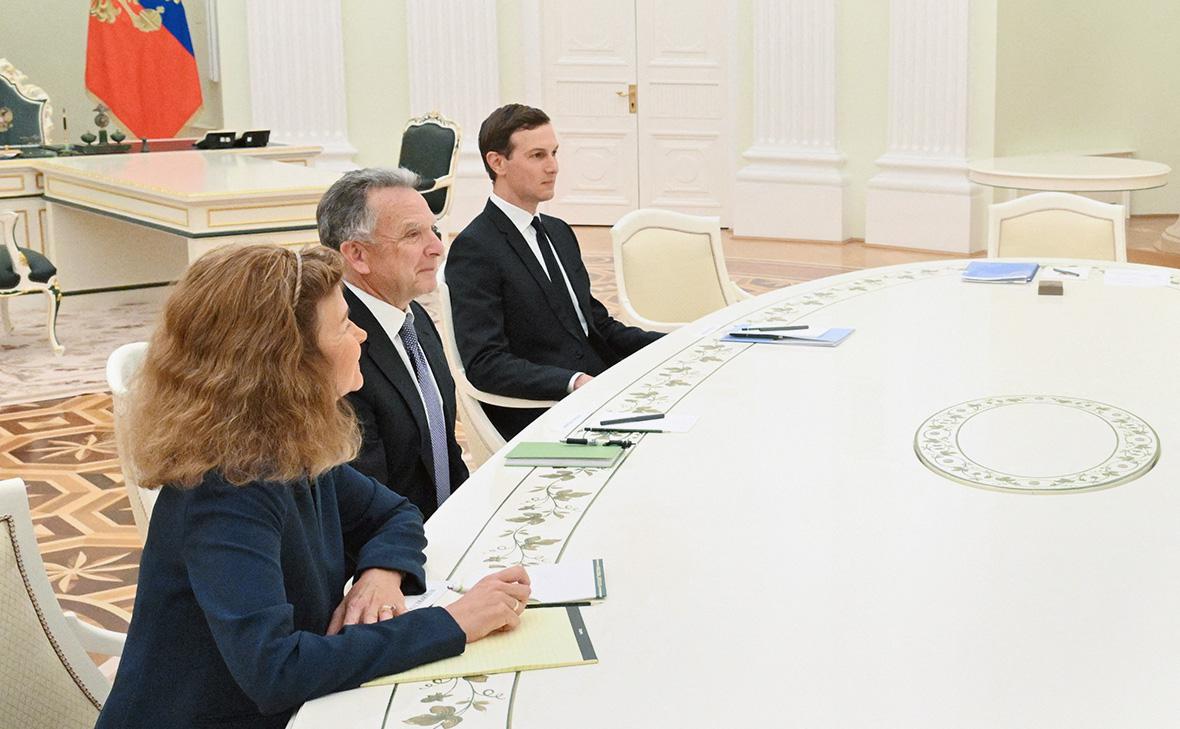 Стив Уиткофф и Джаред Кушнер в Кремле, Москва, 2 декабря 2025&nbsp;г.