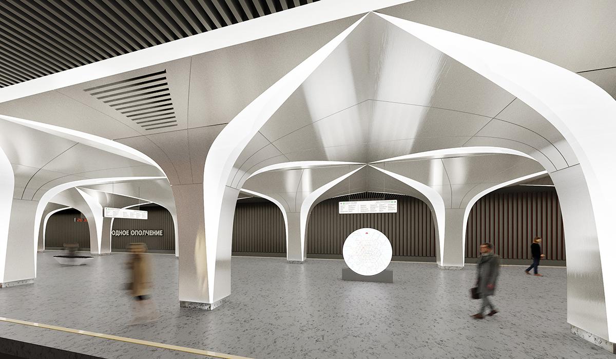 Проект станции метро &laquo;Народное Ополчение&raquo;