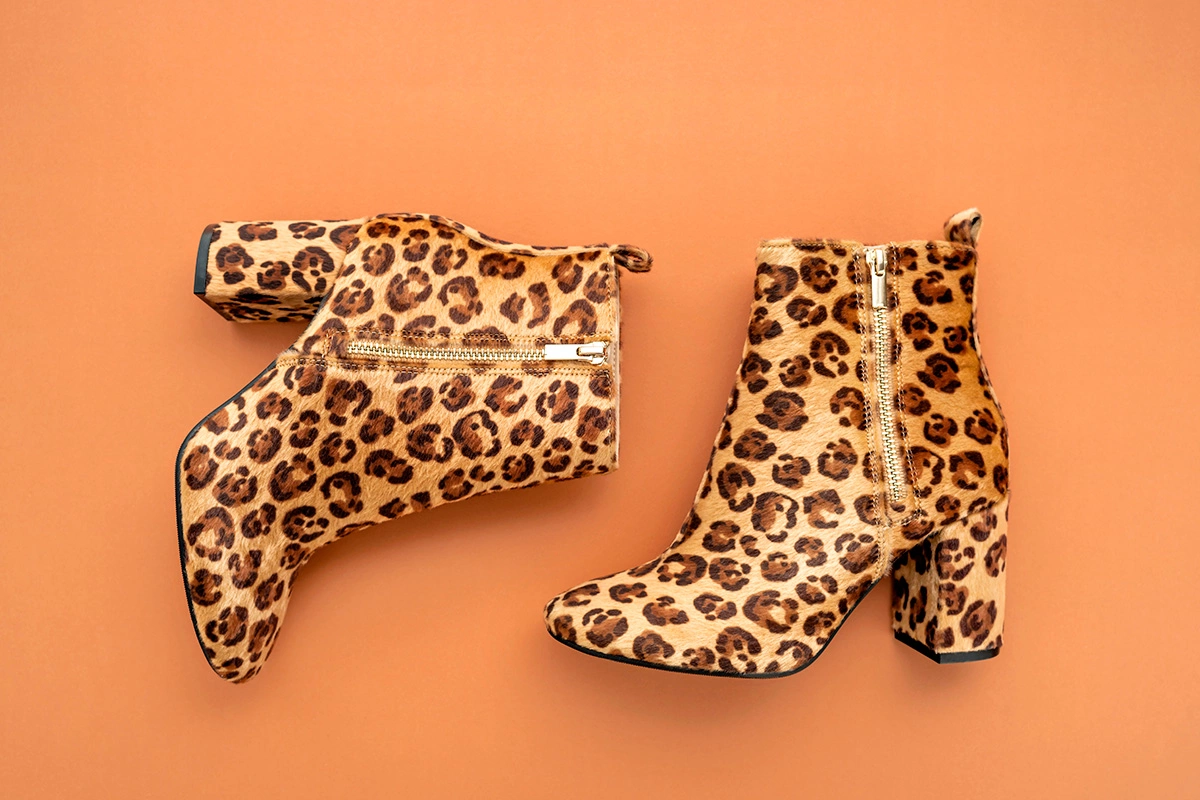 Сапоги с леопардовым принтом