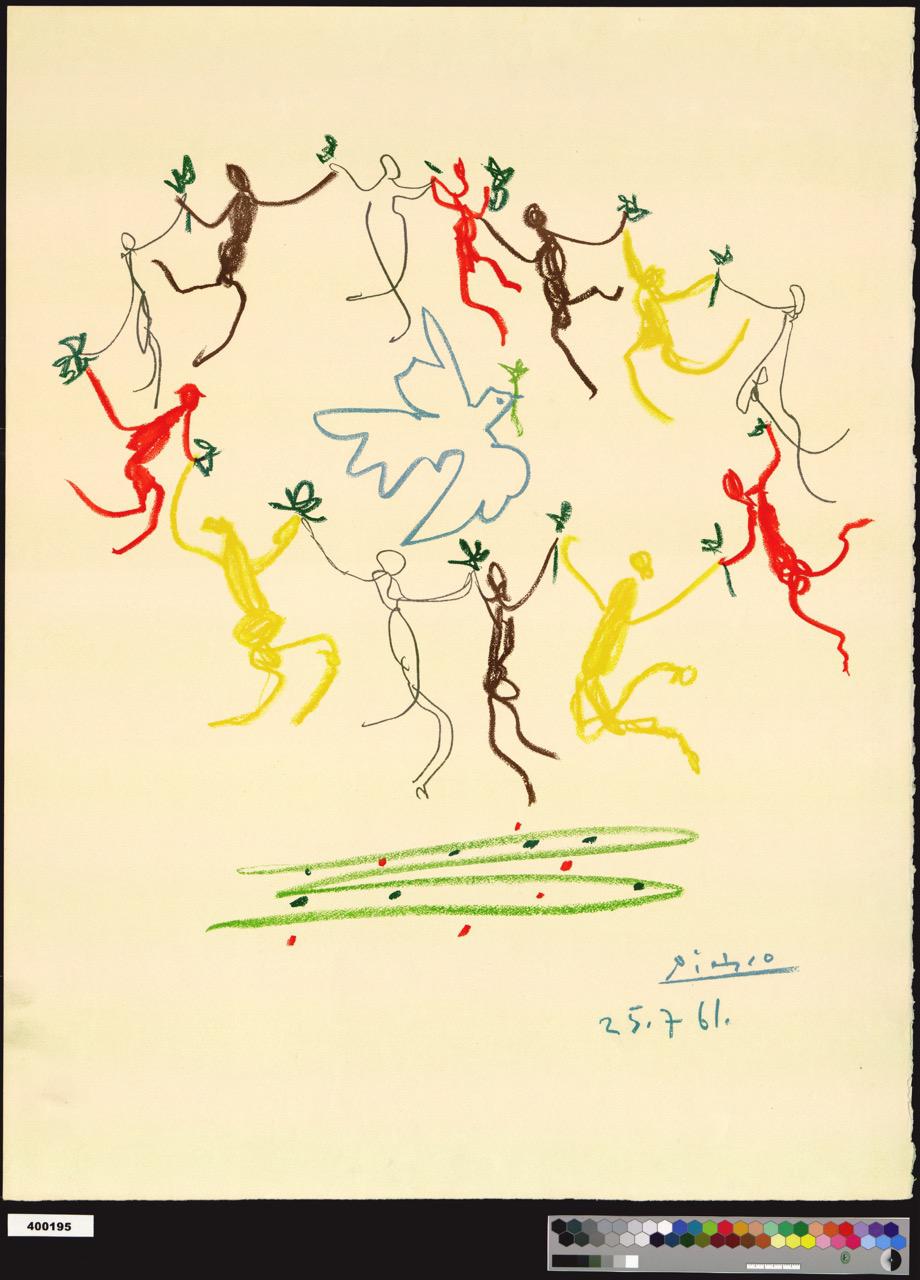 Пабло Пикассо, «Хоровод народов», 1961. Собрание Государственного Эрмитажа