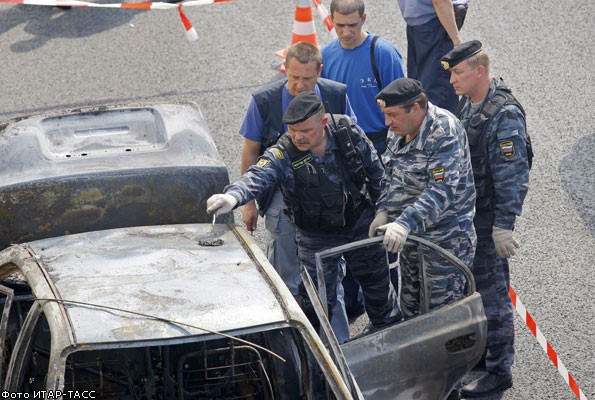 Пожар в тоннеле на Садовом кольце: сгорел автомобиль 