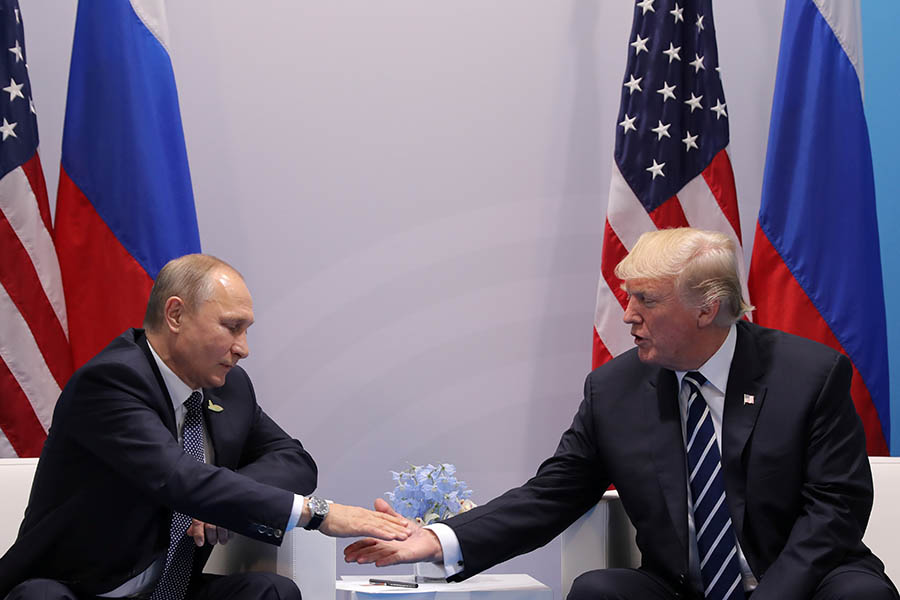Владимир Путин и Дональд Трамп


