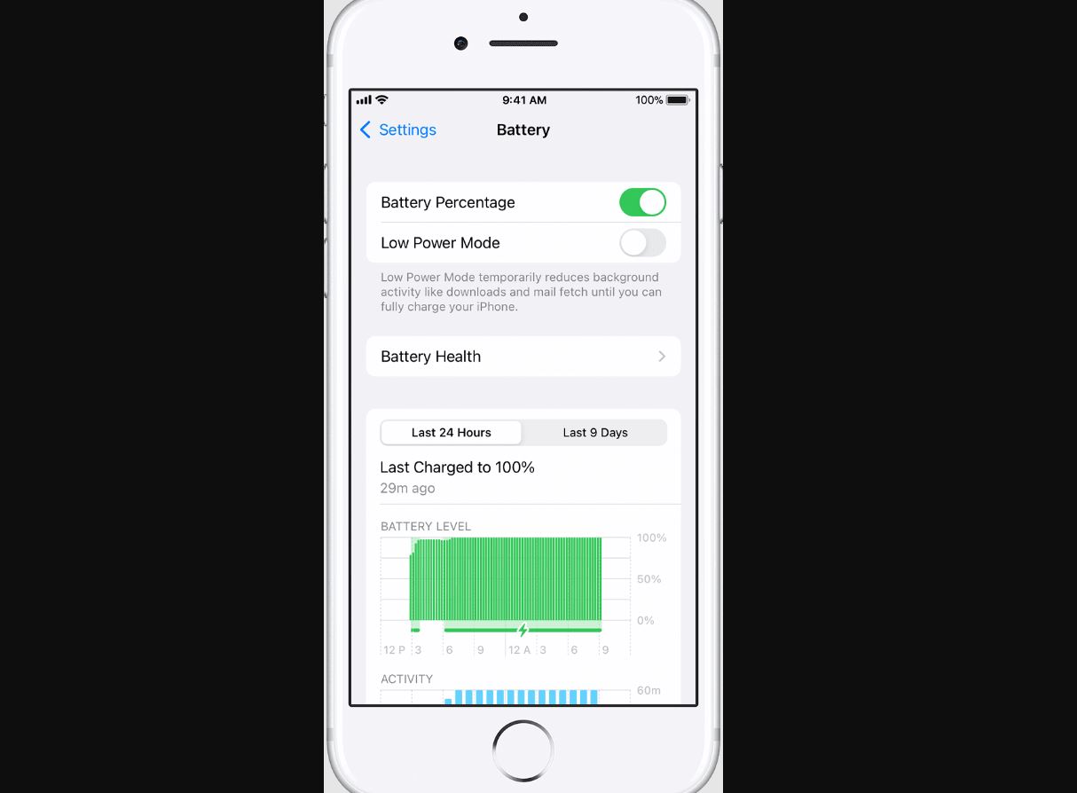 Проверка состояния аккумулятора iPhone