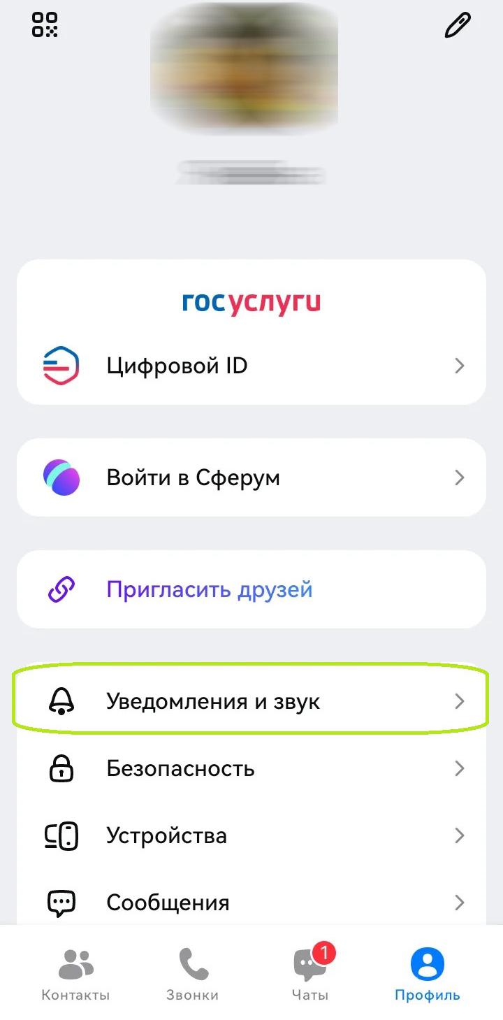 Как изменить настройки в мессенджере «Макс»