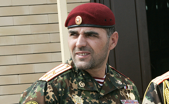 Офицер Национальной гвардии Алибек Делимханов


