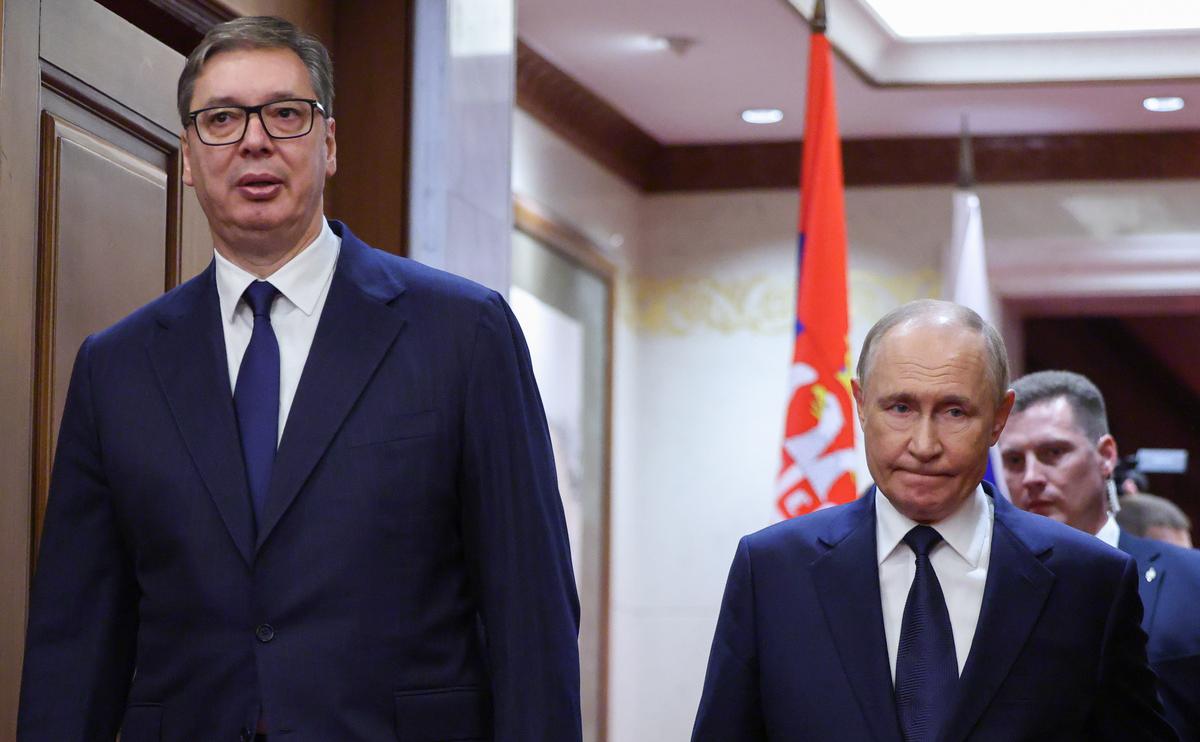 Александр Вучич&nbsp;и Владимир Путин