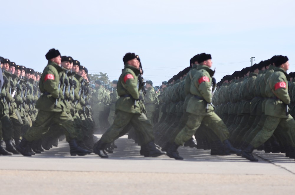 В подмосковном Алабино прошла подготовка к военному параду 9 мая  