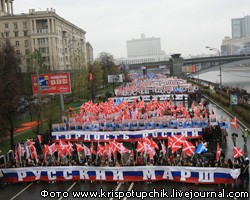День Народного единства в центре Москвы празднуют 30 тыс. молодых людей