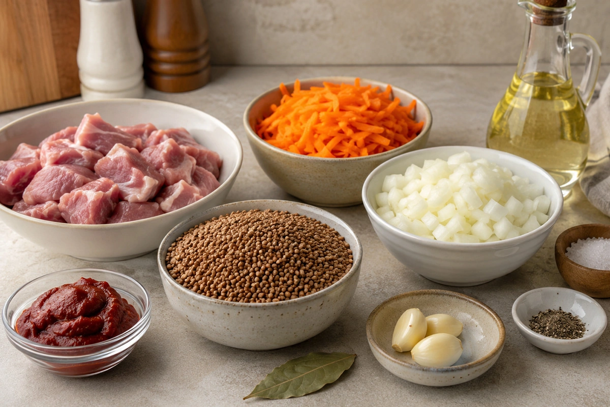 Подготовьте продукты для гречки