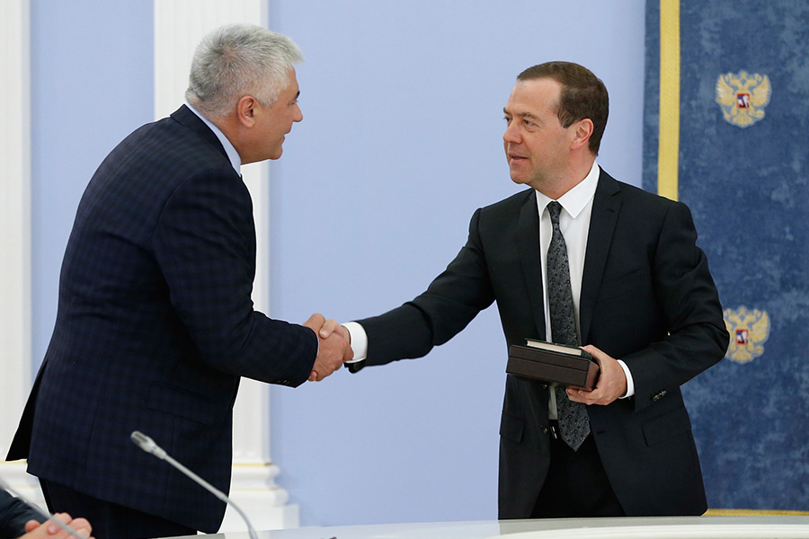 Владимир Колокольцев и Дмитрий Медведев (слева направо)


