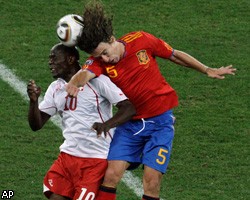 ЧМ-2010: чемпионы Европы проиграли швейцарцам со счетом 0:1