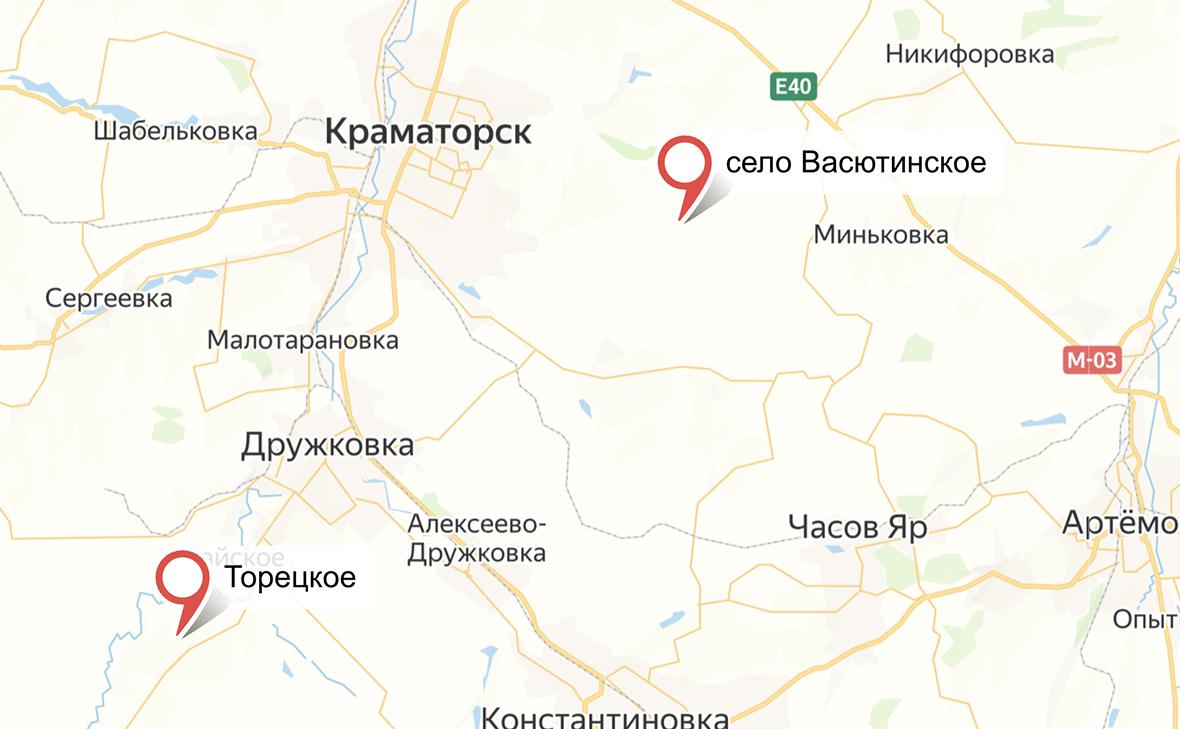 Минобороны сообщило о взятии Васютинского и Торецкого в ДНР