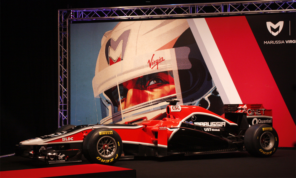 Marussia Virgin Racing везет гоночный болид в Сочи