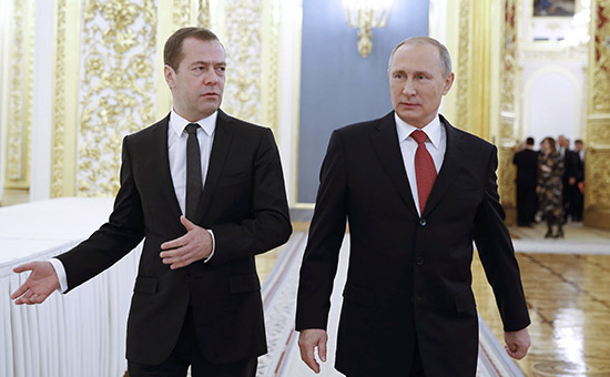 Дмитрий Медведев и Владимир Путин


