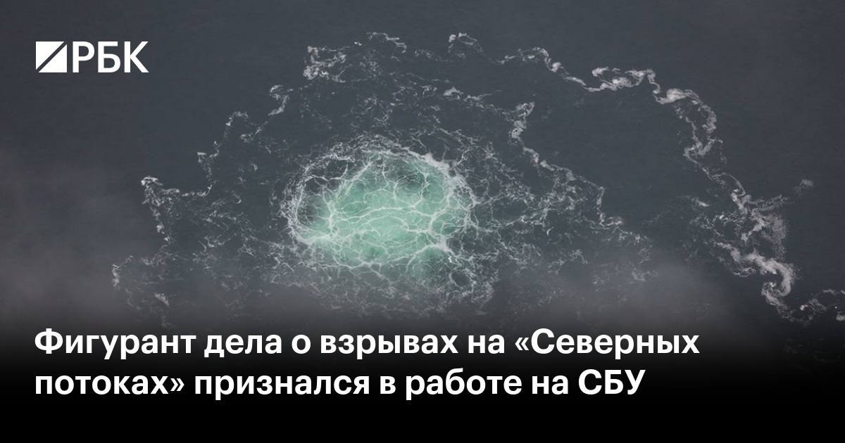 Фигурант дела о взрывах на «Северных потоках» признался в работе на СБУ