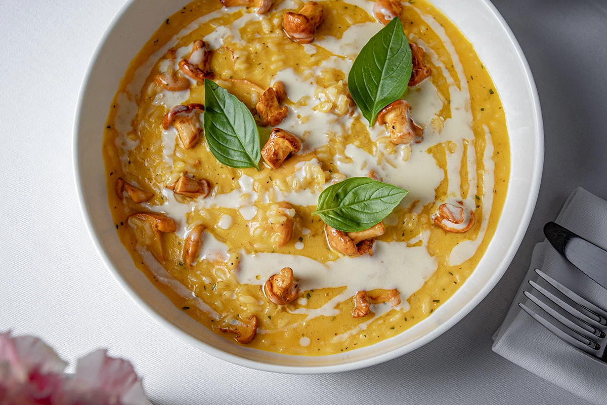 Ризотто с лисичками