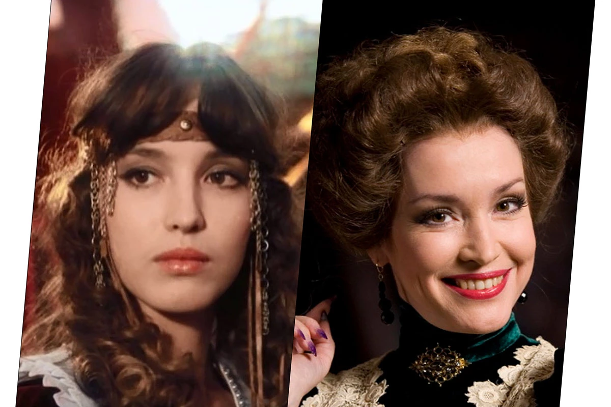 Анна Самохина в 1988 году и 2008 году