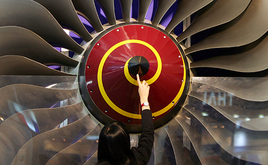 Турбина самолета, выпускаемая британской компанией Rolls-Royce Holdings