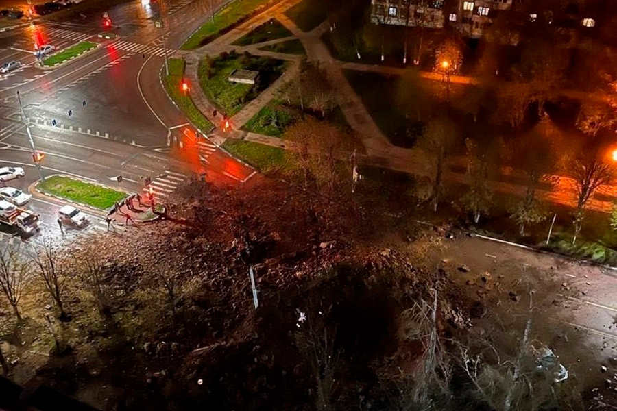 Губернатор сообщил об огромной воронке после взрыва в Белгороде