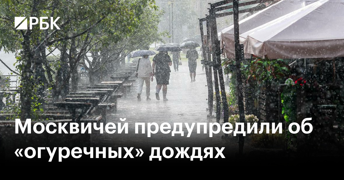 Москвичей предупредили об «огуречных» дождях